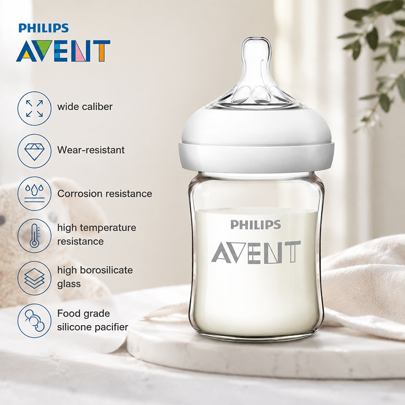 Baby Food Glass - Avent Newborn Baby Bottle SCF678 125ml/160ml