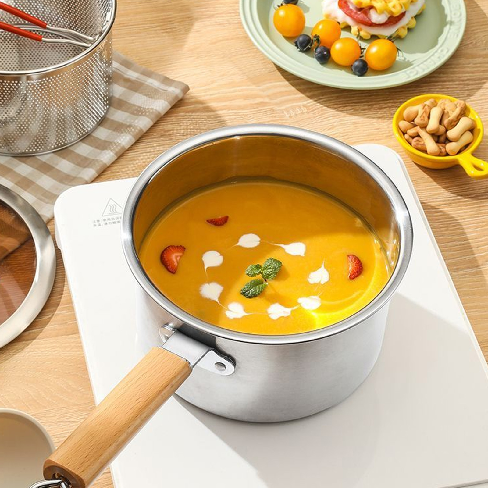 Baby Food Glass - Professional Deep Fryer Pot Stainless Steel
