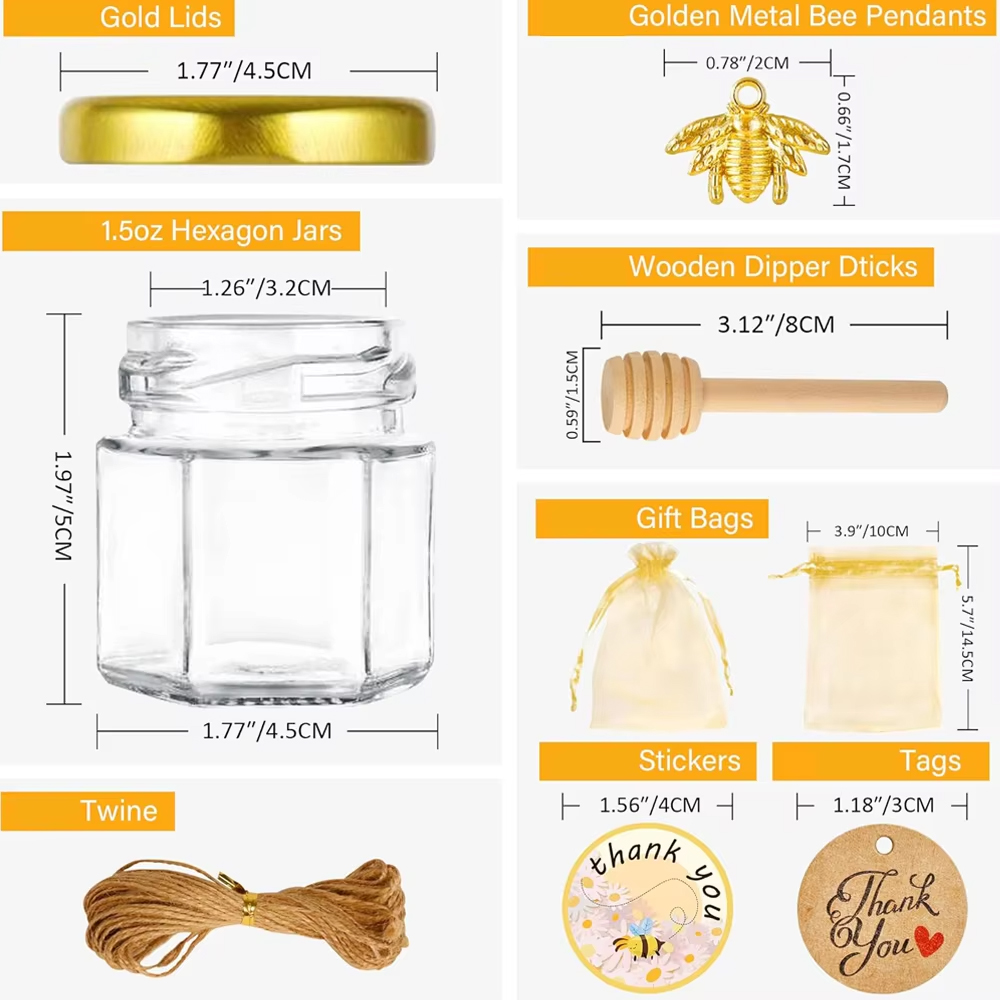 Small Honey Jar, Mini Honey Ja - огляд і ціна Baby Food Glass Jars