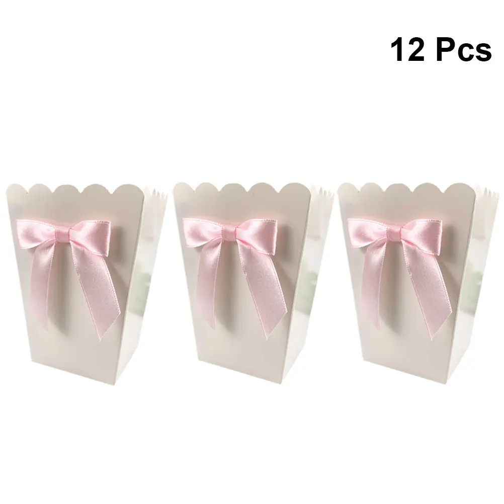 12pcs Pink Bow Popcorn Box Par - огляд і ціна Baby Food Options