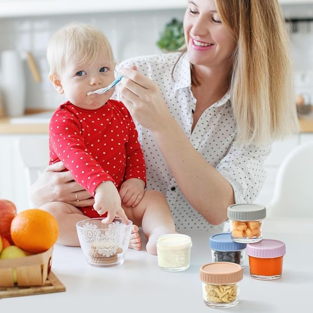 6pcs Mason Jar Glass Baby Food - огляд і ціна Baby Food Glass