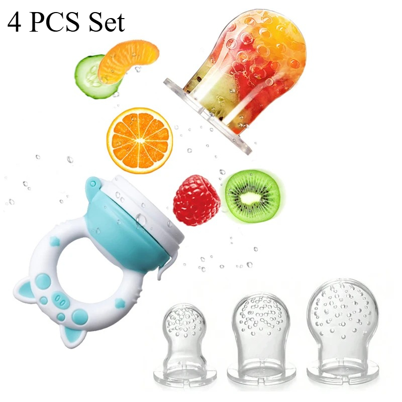 4pcs/set Silicone Fruit & Vege - огляд і ціна Baby Food Kit