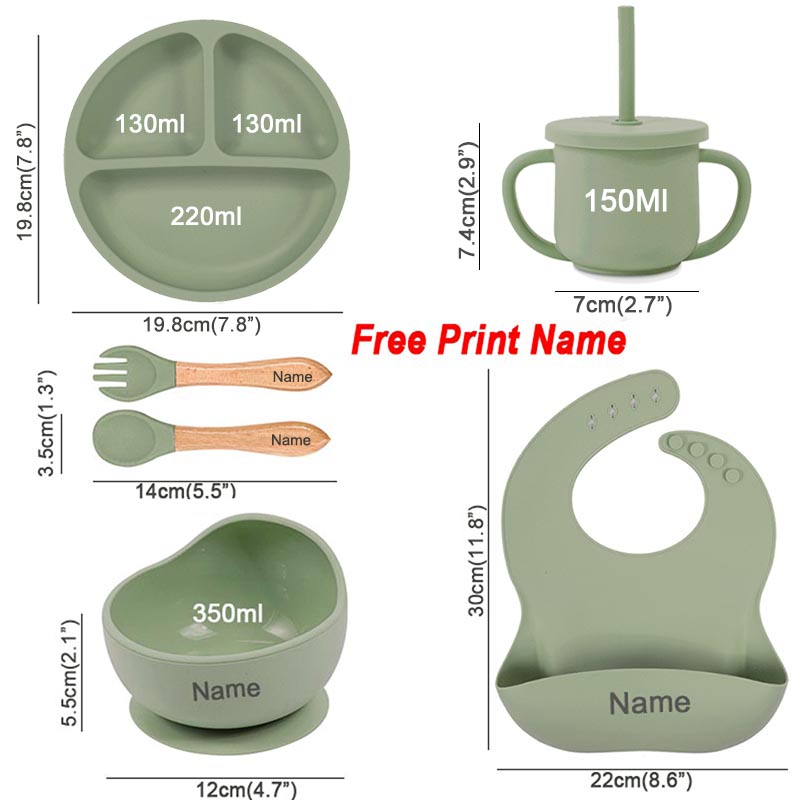 6Pcs Baby Feeding Set Free Per - огляд і ціна Baby Food Kit