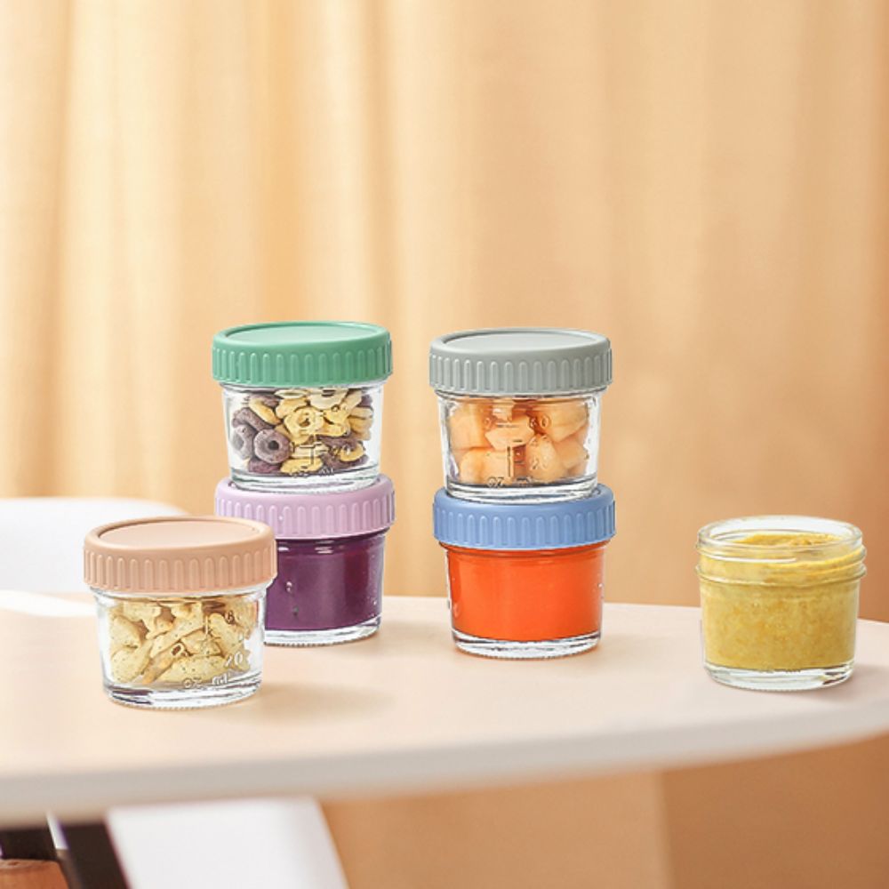 6pcs Glass Baby Food Jar Reusa - огляд і ціна Baby Food Glass