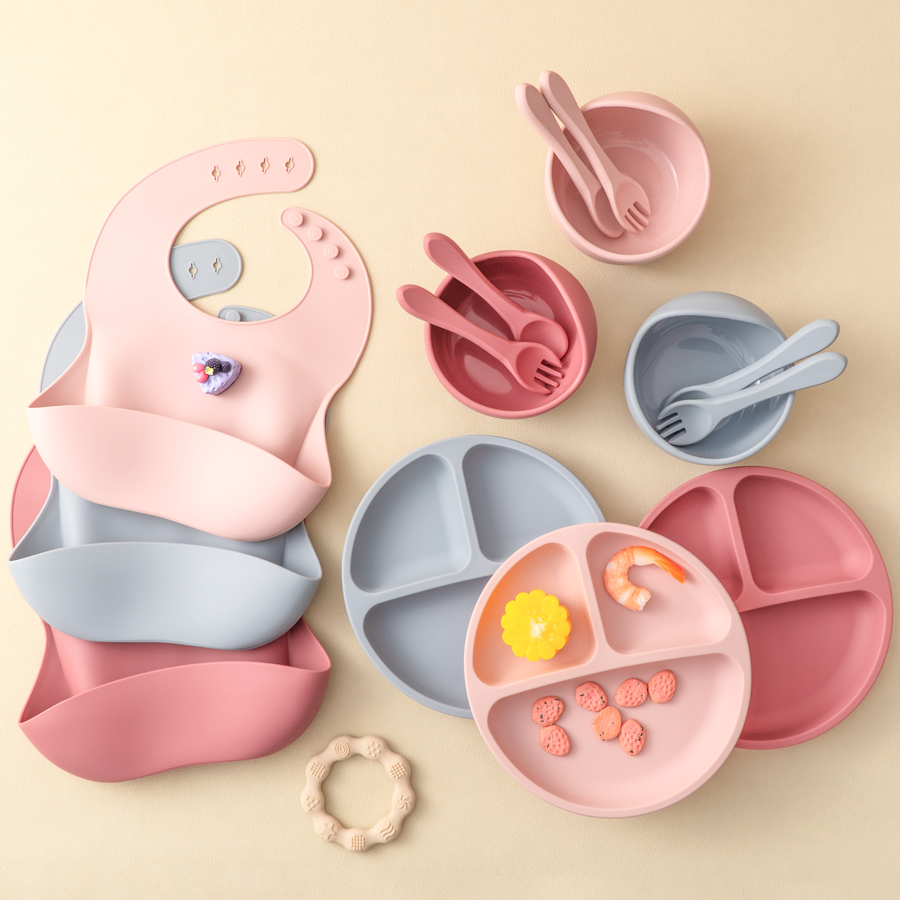 5Pcs Baby Silicone Feeding Set - огляд і ціна Baby Food Kit