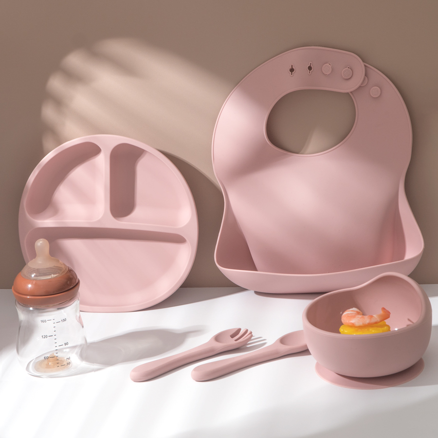 5Pcs Baby Silicone Feeding Set - огляд і ціна Baby Food Kit