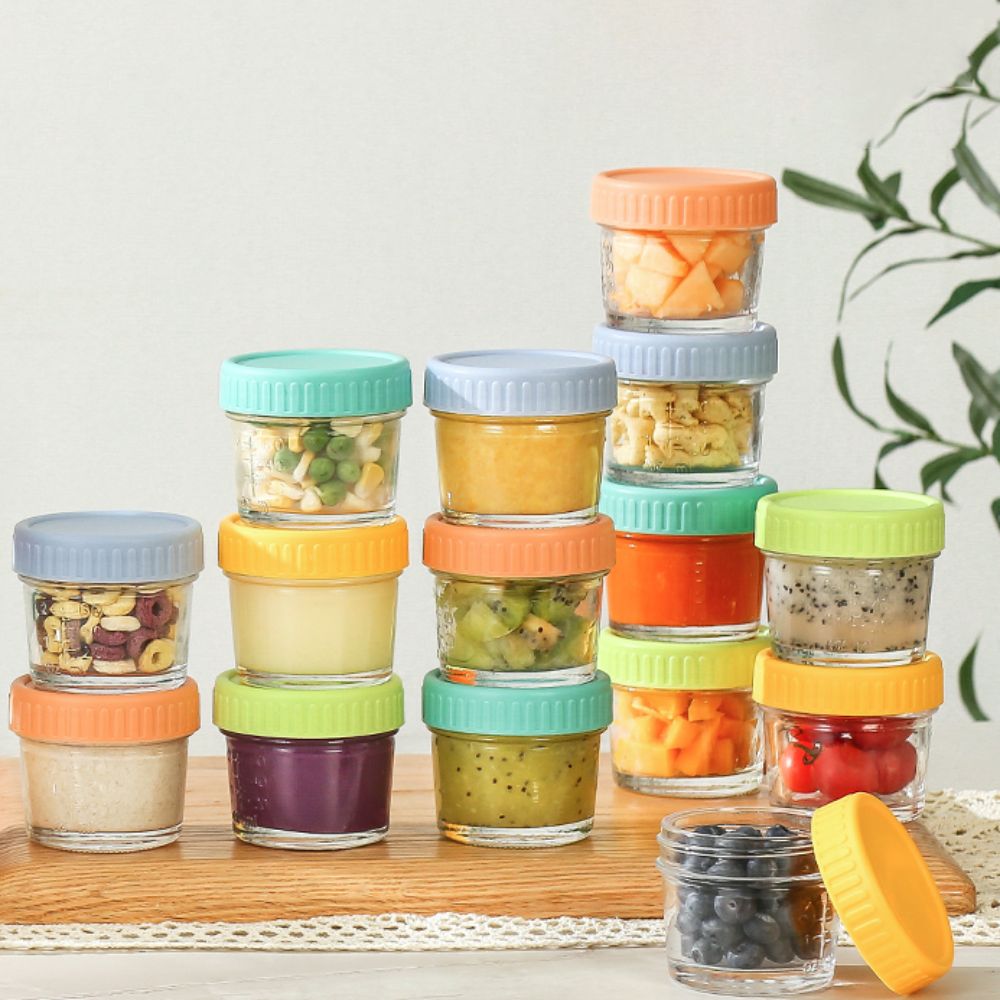 6pcs Glass Baby Food Jar Reusa - огляд і ціна Baby Food Glass