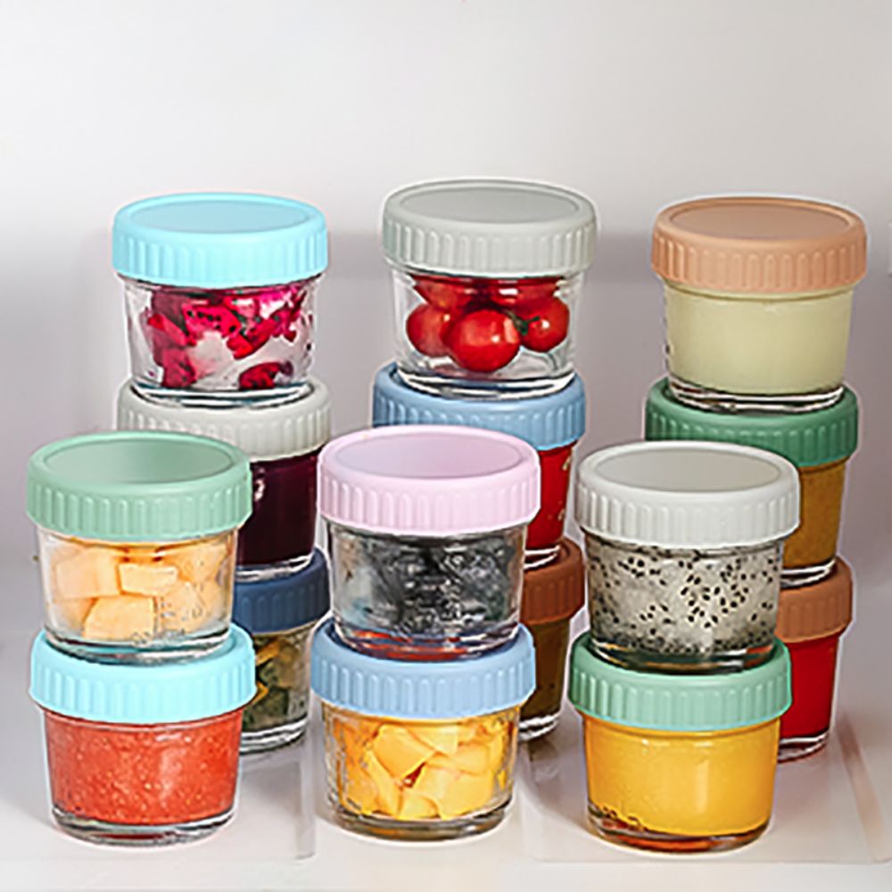 6pcs Glass Baby Food Jar Reusa - огляд і ціна Baby Food Glass