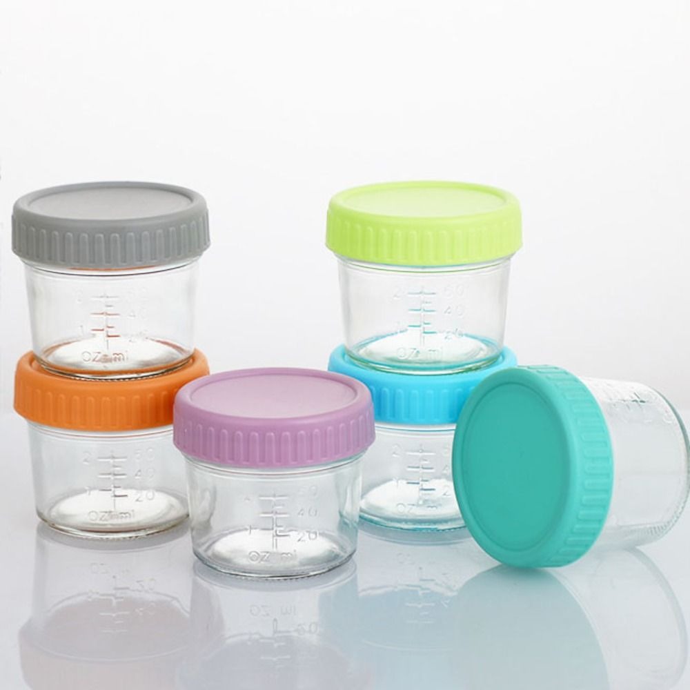 6pcs Glass Baby Food Jar Reusa - огляд і ціна Baby Food Glass
