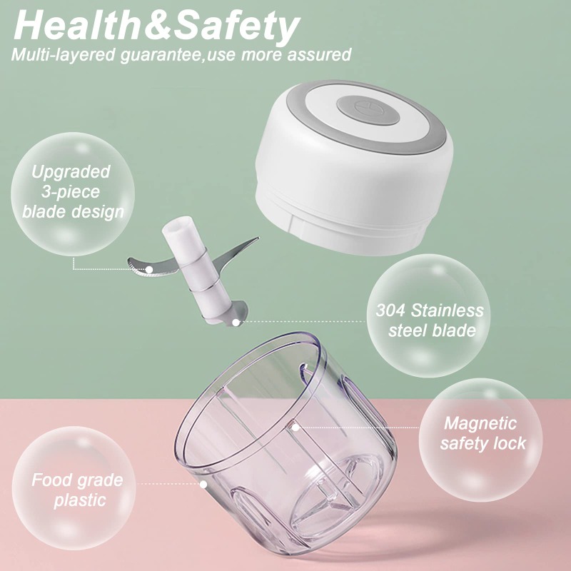 250ML Electric Garlic Grinder  - огляд і ціна Baby Food Mixer