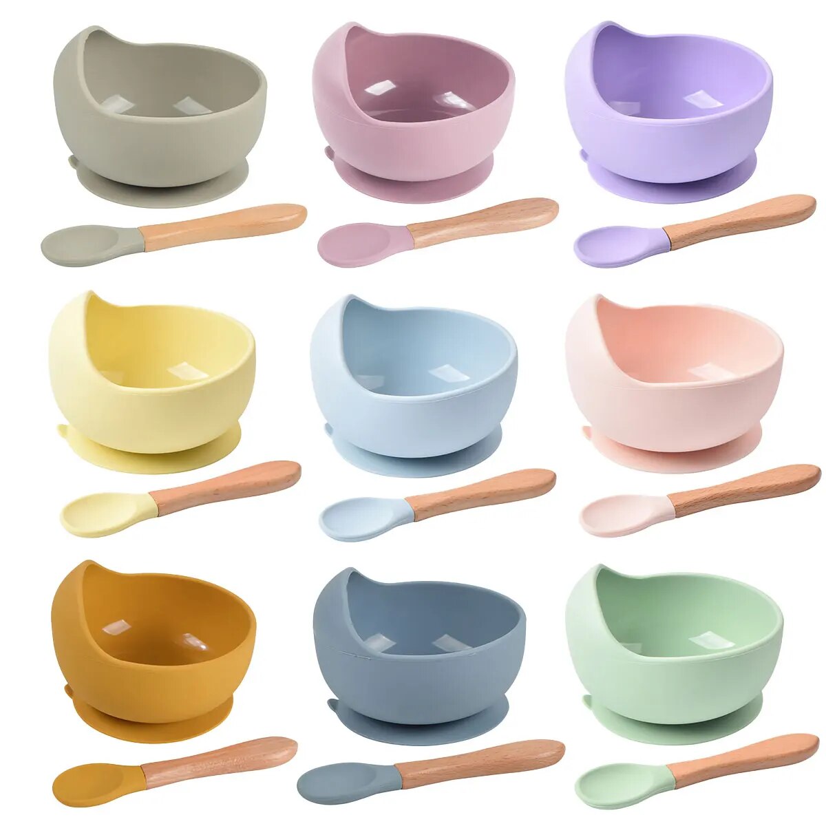 2PCS Silicone Baby Feeding Bow - огляд і ціна Baby Food Kit