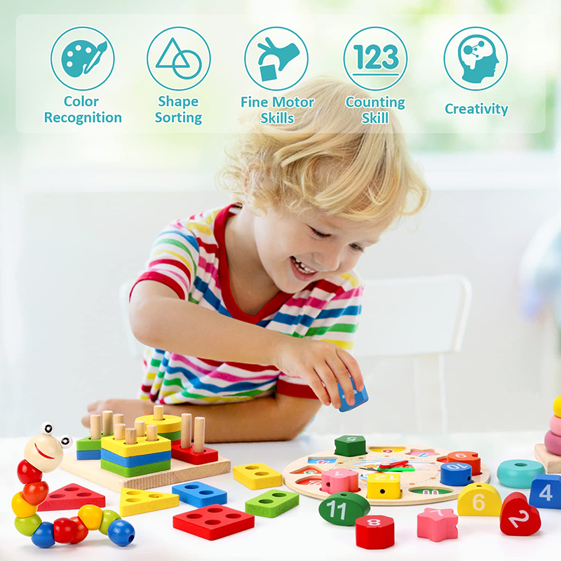 5-6pcs/set Montessori Wooden T - огляд і ціна Baby Food Kit